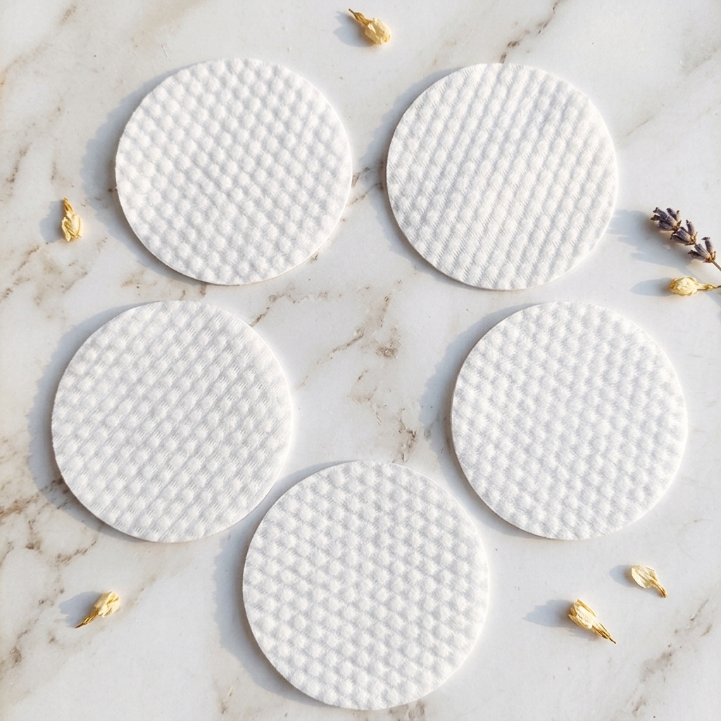 Single Layer Round Cotton Pads Disposable Facial Makeup Remover Pads